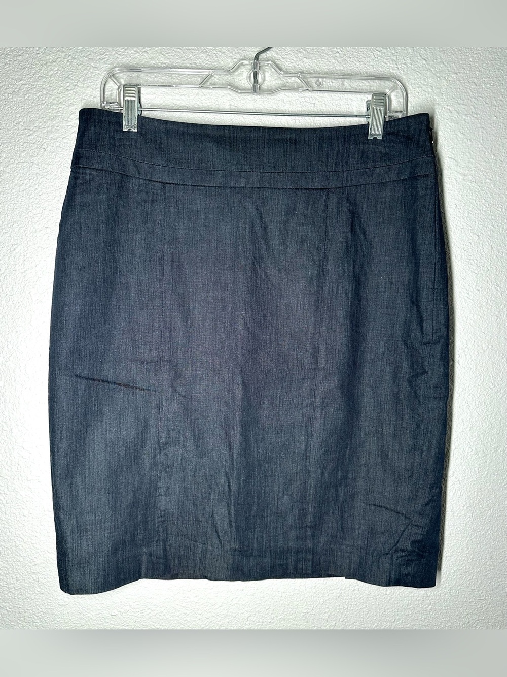 Ann Taylor Loft Slate Blue Knee-Length Pencil Skirt Women’s Size 8